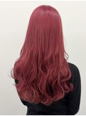 赤髪ロングヘアー