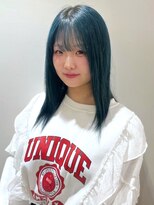 アイウィル(Ai WilL)&nbsp;ブルーカラー ブリーチ ダメージレス ミディアムレイヤー