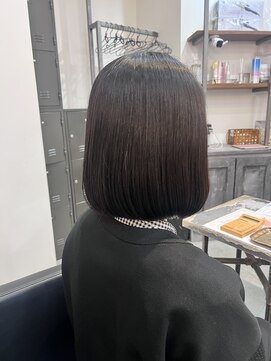 スイート ヘアデザイン(Suite HAIR DESIGN) 丸みボブ×髪質改善ストレート【Ryoka 髪質改善】