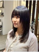 ロングウルフカット/ハッシュカット/顔まわりレイヤーカット