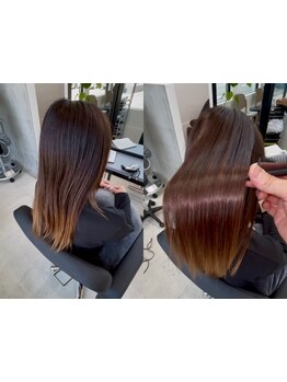 「鏡を見るたび、嬉しくなる。そんなストレートを。」自然にまとまり艶が続く。自分を好きになる仕上がりへ