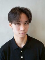 ニコ トウキョウ ロジック(nico TOKYO Logic)&nbsp;フェザーパーマニュアンスパーマメンズセンターパート襟足あり