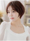 ■マロンベージュ似合わせカット丸みショート712浦和20代30代
