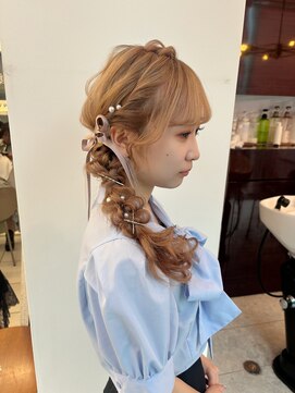 ヘアメイク マリア 福岡天神西通り(hair make MARIA) ふわふわサイドの編みおろし