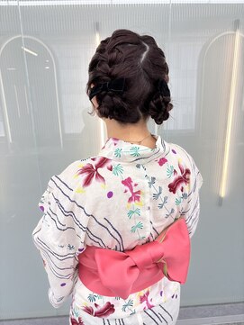 ボタン ハカタ(VOTAN hakata) 【votan sanae】ツインアレンジ/浴衣アレンジ/お団子アレンジ