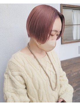 リットヘアー 本山店(lit hair) すもーくぴんく/ショート