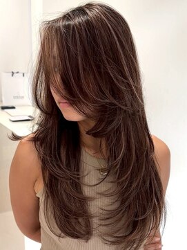 ヘアーサロングランデ(HAIR SALON GRANDE) ハイライトカラーミルクティーベージュレイヤーカット