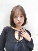 大人ボブ内巻き前髪ありひし形ショコラブラウンK20251017