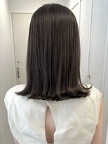 ガーデンヨコハマ(GARDEN YOKOHAMA)&nbsp;ココアグレージュチャコールグレーブリーチなしミディアムボブ