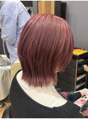 【クラゲヘアー/小顔/ココアベージュ/ピンクカラー】鎌取/林愛華