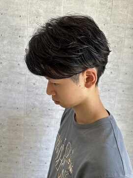 Ash 浦安店【3月16日オープン（予定）】 フェザーパーマメンズパーマセンターパートメンズヘア