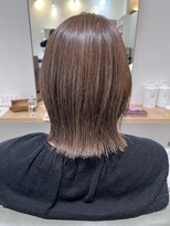 バルオン(BAR:ON) 【BAR:ON】切りっぱなし×ツヤベージュボブ