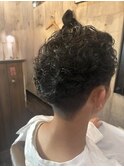 オールバックパーマ