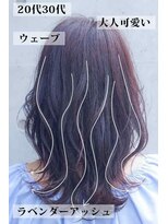 バディヘアーサロン(BUDDY HAIR SALON)&nbsp;フレンチバングこなれミディ大人ボブ韓国レイヤーウェーブ