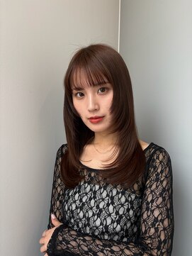 トリッカ 銀座(tricca) シースルーバング/韓国レイヤー/艶髪ロング/透明感ブラウン