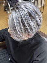 ブレイズヘアー(BLAZEhair)&nbsp;【透明感ハイトーン】脱白髪染めバレイヤージュ×ブリーチ３回
