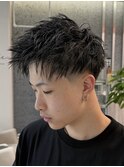 ツーブロショート × テーパーフェード
