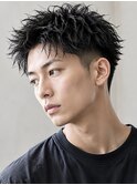 銀座メンズパーマニュアンスパーマニュアンスウルフダウンバング
