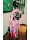 華やかなサイドアップ