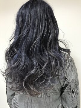 アルス ヘアーデザイン 覚王山(A.r.s hair design) Ars hair ブルー×シルバー