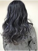 Ars hair ブルー×シルバー