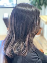 ヒトヘアースマイル 各務原(hito hair×smile)&nbsp;グレージュ×インナーグレーパープル