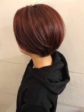 ネオリーブアイム 横浜西口店(Neolive aim) 【Neolive aim】カシスカラーで大人ショートヘア1