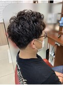 刈り上げ×パーマ