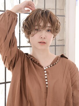 ロアー 葛西店(RAWR hair) 【RAWR】無造作パーマ_メンズライク_カーリーショート
