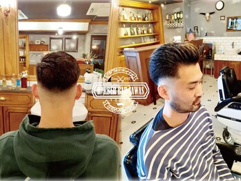 サワーズ(Barber SAWAS)の写真/波打ちパーマ・スパイラルパーマ・スキンフェード・濡れパンチはSAWASにお任せ!ONもOFFもキマるStyleに★