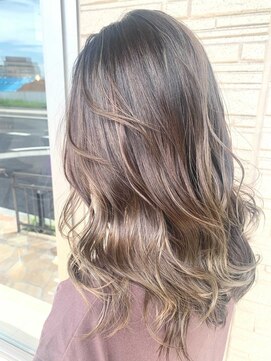 ヘアーラニッシュ 柏の葉キャンパス店(hair Lanish) 上品バレイヤージュ/20代30代40代/色素改善