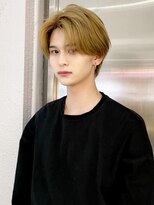 アイティーバイアルバム 八王子店(IT by ALBUM) ワンホンブロンド_束感ショートツーブロックマッシュ_9110