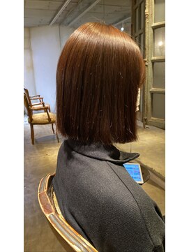 髪質改善と縮毛矯正の専門店 サンティエ(scintiller) 弱酸性縮毛矯正×ボブ