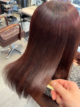 アディクト 東陽町西口(addict) サラサラになる縮毛矯正＿ミルクブラウン＿ミディアム［東陽町］