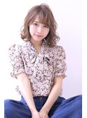 ことりベージュローライト大人かわいい小顔スリークボブ大人ボブ