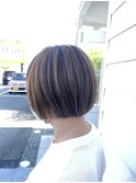 白髪ぼかしハイライト