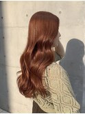 ダブルカラーオレンジベージュカラーケアブリーチ韓国ハイトーン