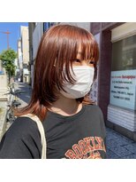 ボアップ(boappu)&nbsp;#オレンジカラー#レイヤーカット#ケアブリーチ