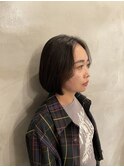 韓国ヘア 韓国ボブ 切りっぱなしボブ 似合わせカット 髪質改善