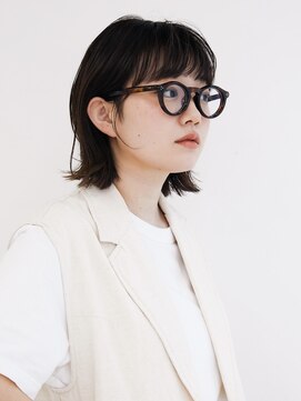 オンク 新宿(onk) 黒髪/グレーベージュ/レイヤーロング/前髪パーマ[新宿駅]