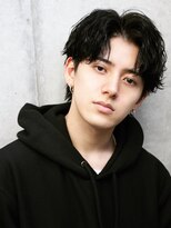 波巻きナチュラルツーブロック