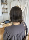 切りっぱなしボブ
