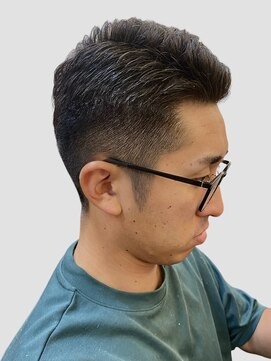 銀座マツナガ 浅草店 ビジネスマン七三ゆるふわアイパー