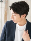 20代30代かき上げアースカラーメンズショート就活ヘアX北浦和