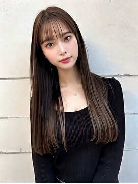 ワタトリ(waTatori) 美髪/髪質改善/ナチュラルストレート/オリーブベージュ/韓国風