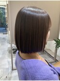 ぱつんと艶髪ストレートボブ