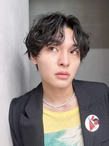 アルバム 渋谷パルコ(ALBUM) ニュアンスパーマ刈り上げセンターパート波打ちパーマ_F40410