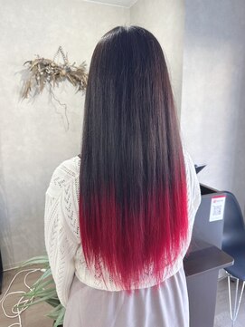 アルレン(Allen) レッド グラデーションカラー レディース 宇都宮