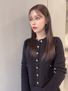 ジーナ 名駅(XENA.) ハイトーンブリーチ/韓国風/セミロング/姫カットレイヤー★21