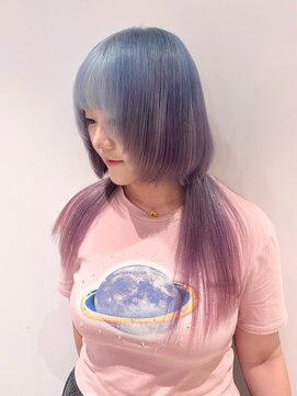 ベレーザ 渋谷(BELEZA) 13631ニュアンスカラーブリーチデザインウルフレイヤーボブルフ